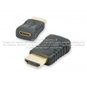 Adaptador HDMI mini hembra a HDMI macho